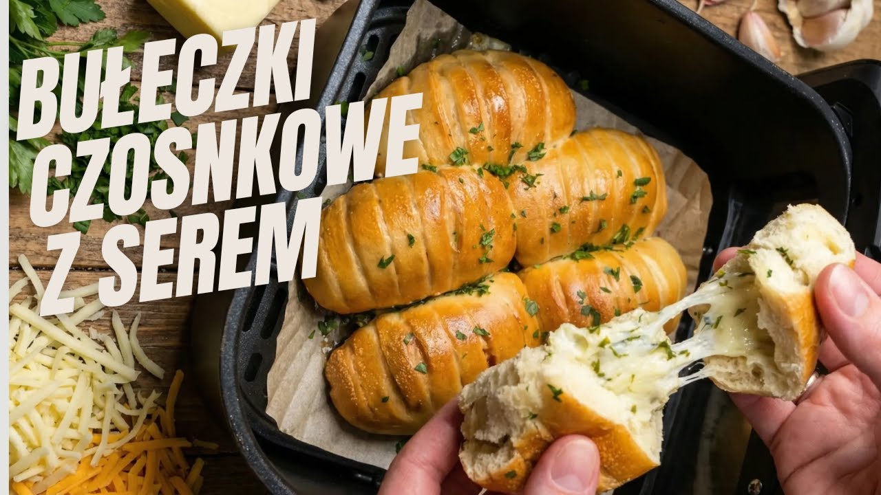 Mięciutkie Bułeczki Czosnkowe z Mozzarellą z Air Fryera!