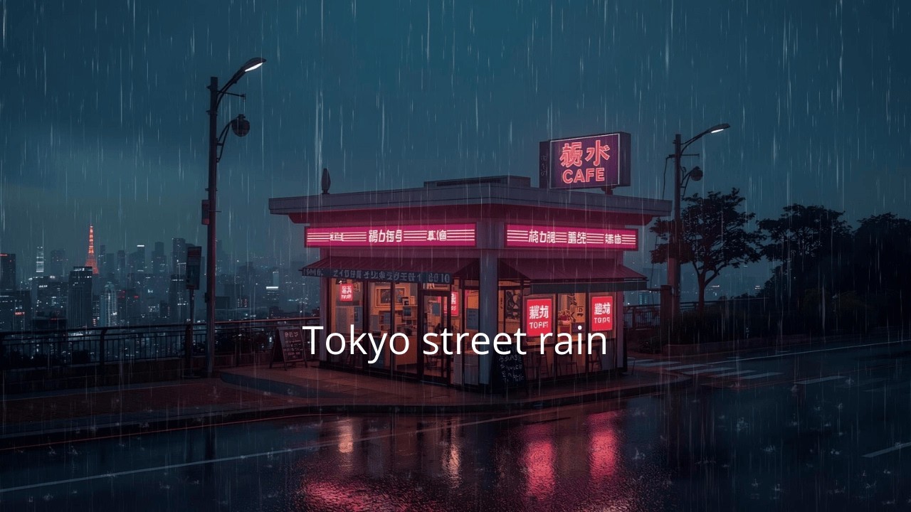 Rainy Tokyo Cafe Streets at 3 AM ☕🌧️ | Cozy Night Lofi