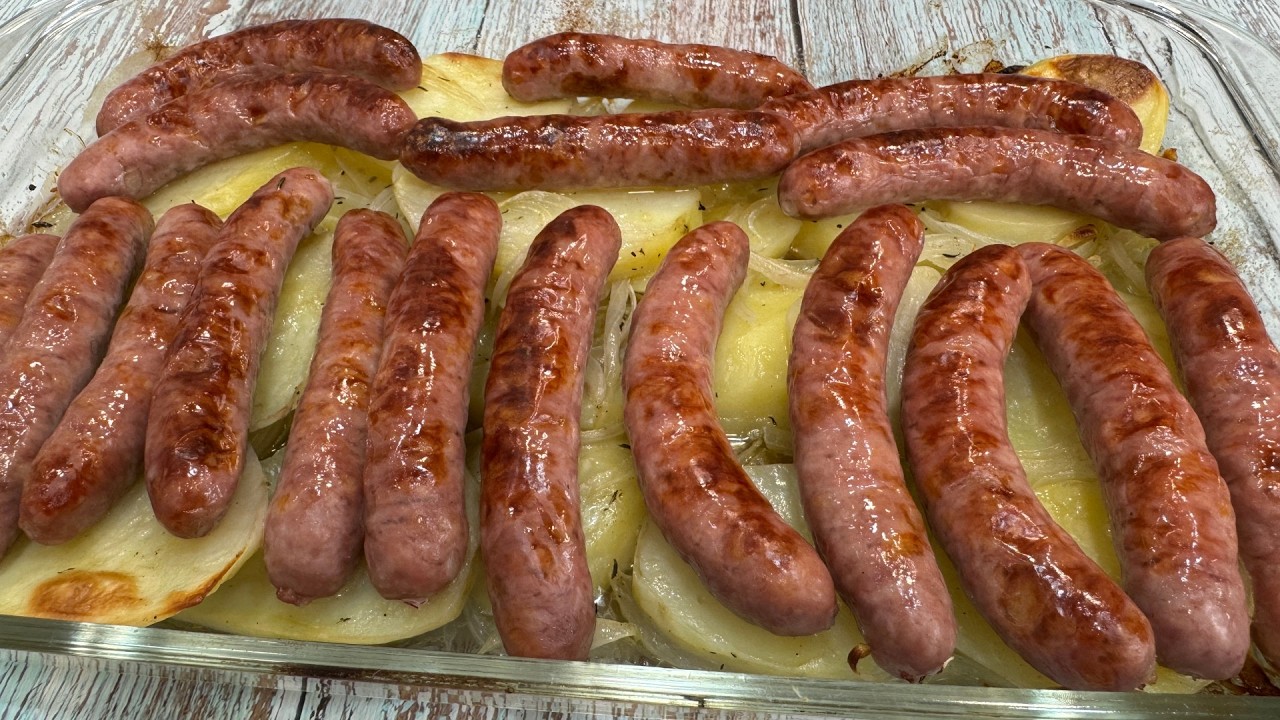 La receta más fácil de salchichas al horno que probarás 😍 ¡Te encantará!
