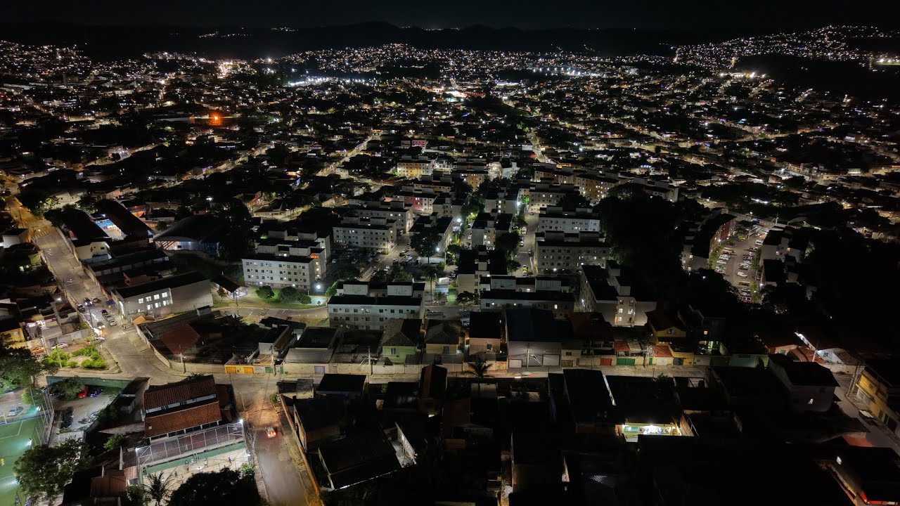 Voo Noturno ÉPICO na Divisa de BH e Ribeirão das Neves! (DJI Mini 5 Pro)