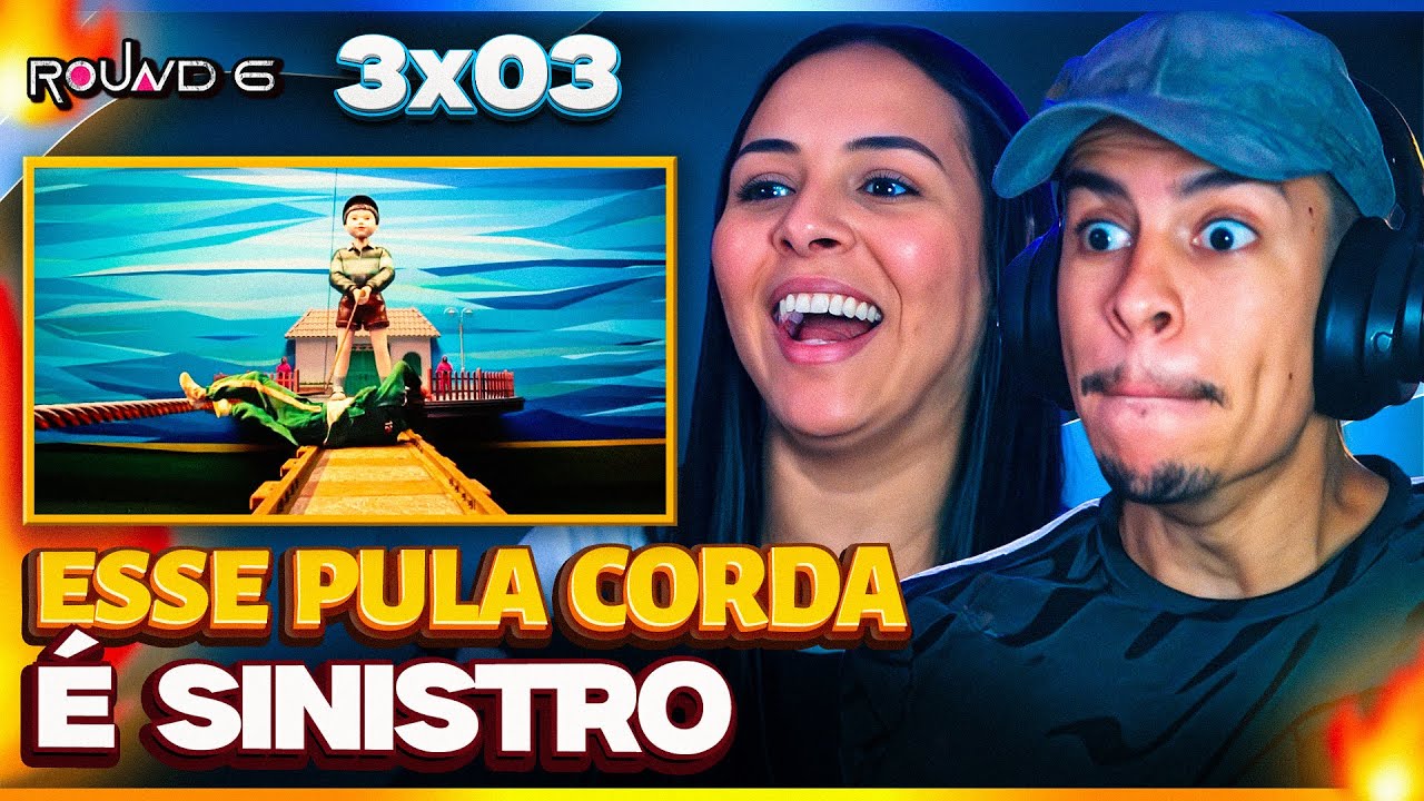 (🔴 AUDIO SINCRONIZADO) PULA CORDA MORT4L NA PONTE | Round 6 3x03 | [Casal Jounin React] 🔥