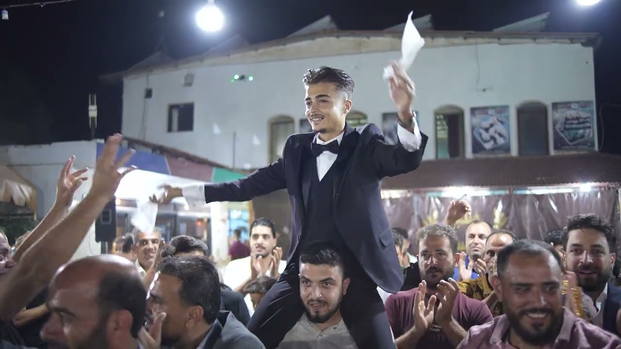العريس حسن عطية الحسن أهالي معرشورين - مجمع العيس  الجزء  3    #جمعة_جانم