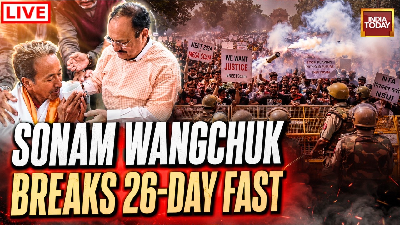 CJP Protest LIVE: Sonam Wangchuk End Fast | CJP Delegation To Meet Union Minsters | Rahul Gandhi