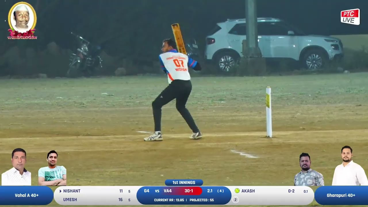 Gharapuri 40+ VS Vahal A 40+ || SHAILESH SMURTHI 40+ MASTERS TROPHY 2026 - TARGHAR