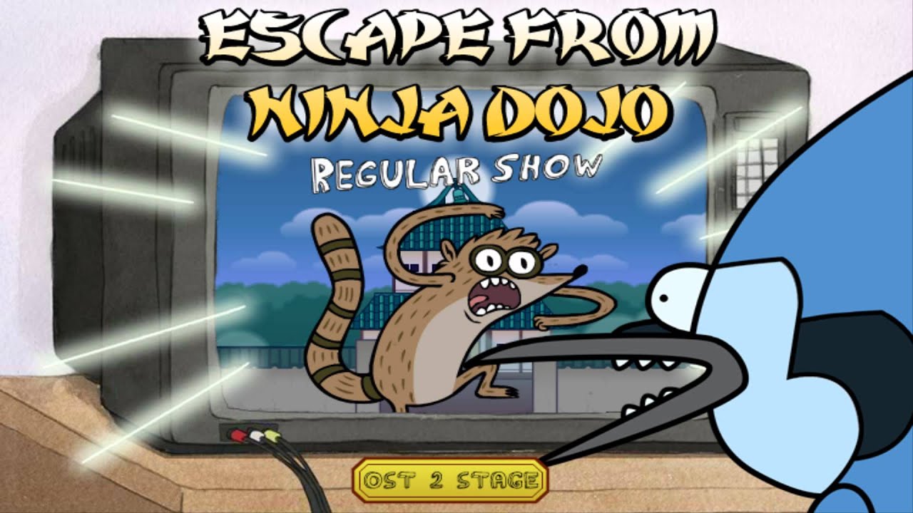 Regular Show Escape From Ninja Dojo SoundTrack 2 Stage - HD