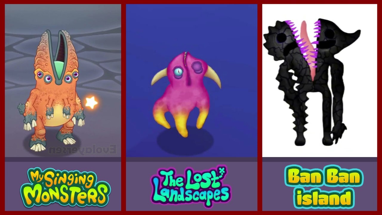 My Singing Monsters Vs The Lost Landscapes Vs Banban island | Redesign Comparisons - MSM