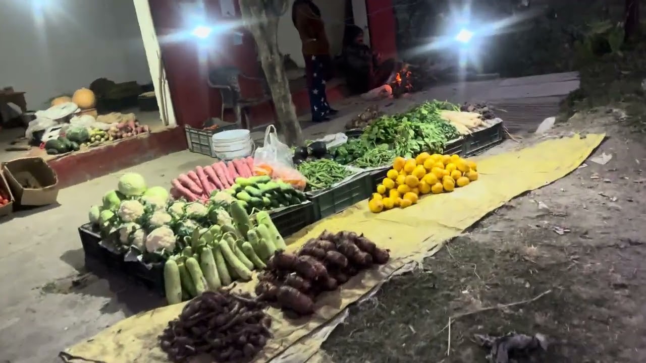 ताज़ी ताज़ी सब्ज़ी मिल जाती हैं और घूमने का भी हो जाता है 🥦🥒🫜🫛🧅🫚🍅👍👍