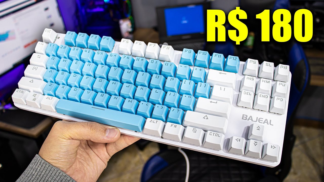 TECLADO MECÂNICO BARATO, BAJEAL K100