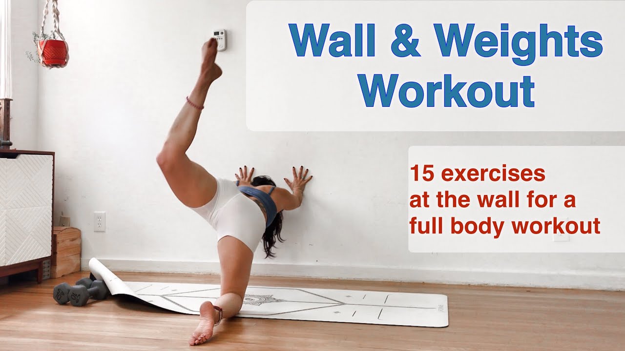 WALL & WEIGHTS WORKOUT! Total Body! 🩱