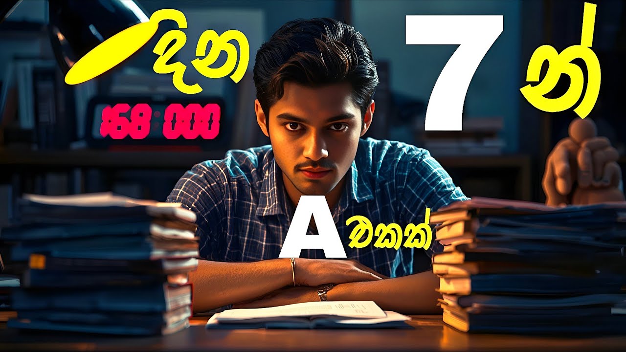 O/L ෆේල් වෙයි කියලා බයද? දින 7න් Result එක වෙනස් කරගන්න අනිවාර්යයෙන් බලන්න.
