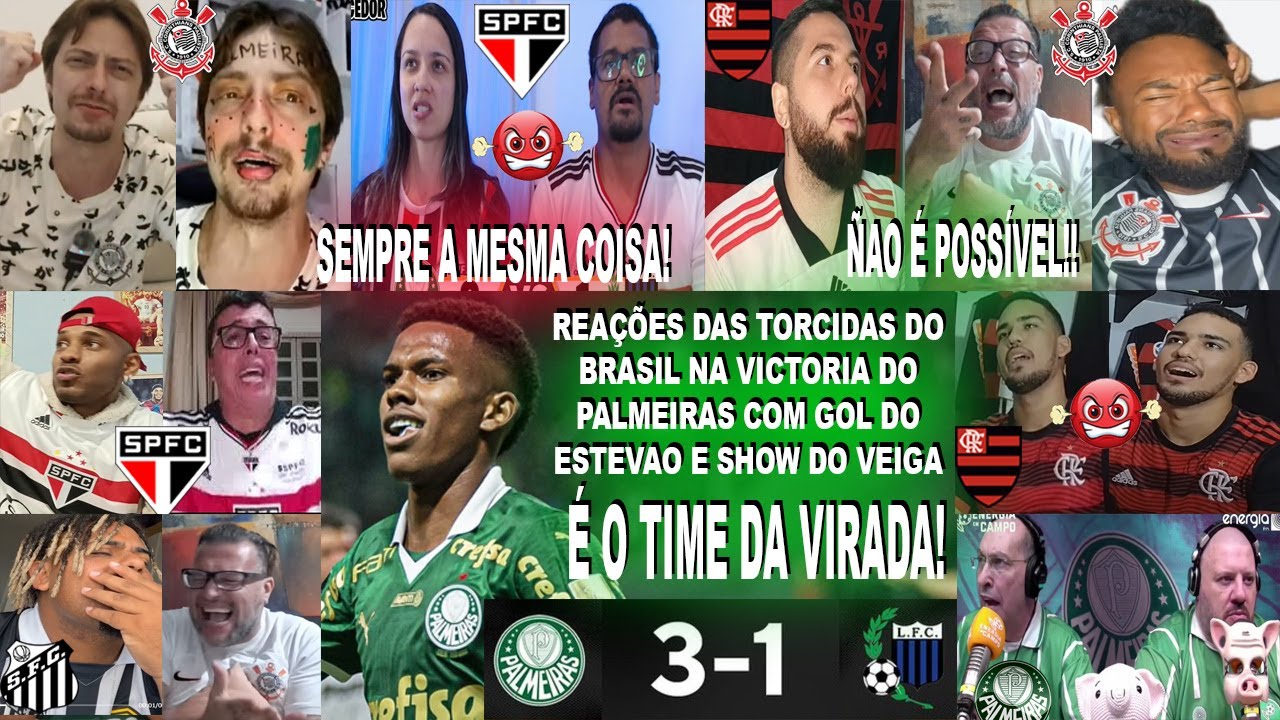 TORCIDAS DO BRASIL AO PALMEIRAS 3X1 LIVERPOOL DE VIRADA E COM SHOW DO VEIGA E GOL DO ESTEVÃO