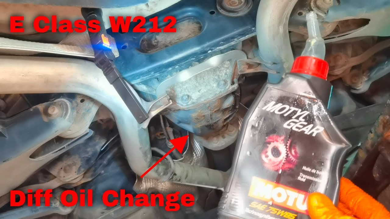 Как заменить жидкость заднего дифференциала на Mercedes E CLASS W212