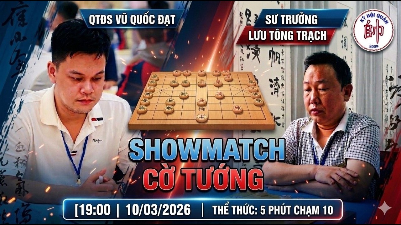 [Trực tiếp] Ngạc Châu Sư Trưởng Lưu Tông Trạch vs QTĐS. Vũ Quốc Đạt |5p chạm 10|