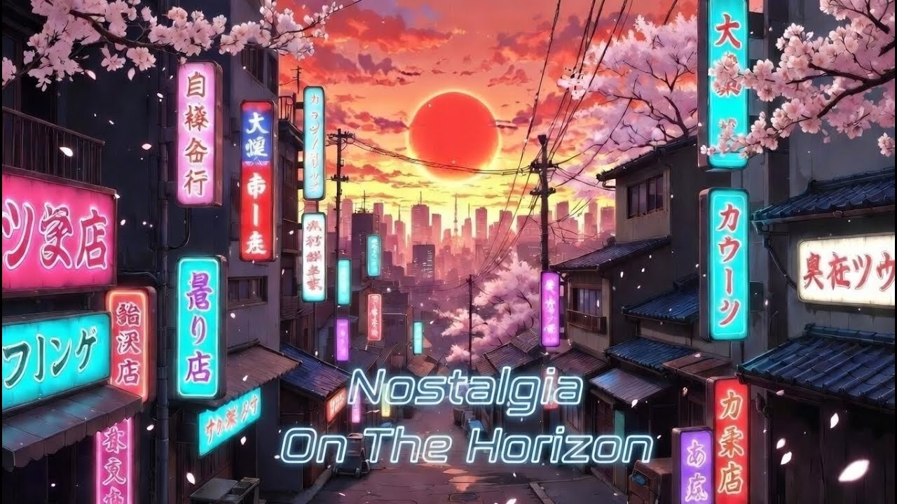 Nostalgia on the Horizon 🌃 Relaxing Cyber-Nostalgic Beats | Anime City Suns