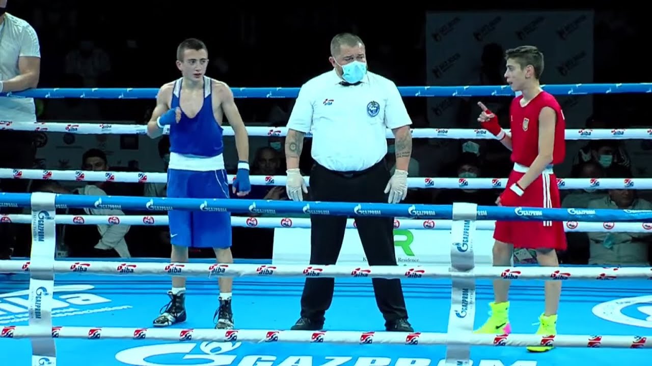 Finals (46kg) CHUBREVYCHEV RENAT (UKR) vs  AYVAZYAN GOR (GEO) | EUBC Junior Tbilisi 2021