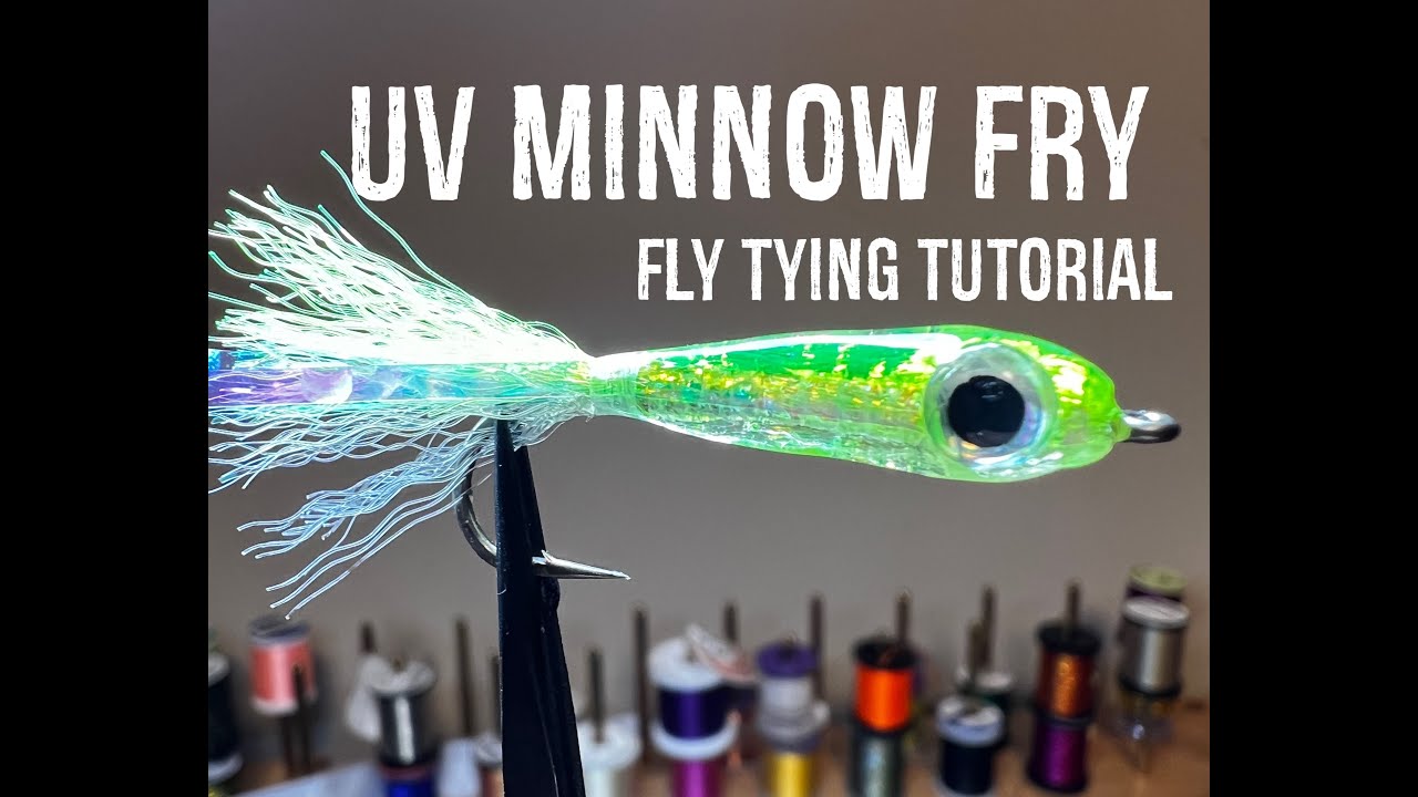 UV Minnow Fry - Fly Tying Video Tutorial - Small Fry pattern for bass, trout, and Walleye