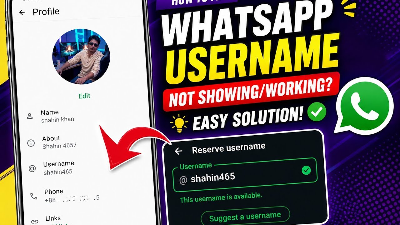How to Fix WhatsApp Username Option Not Showing or Not Working (2026)