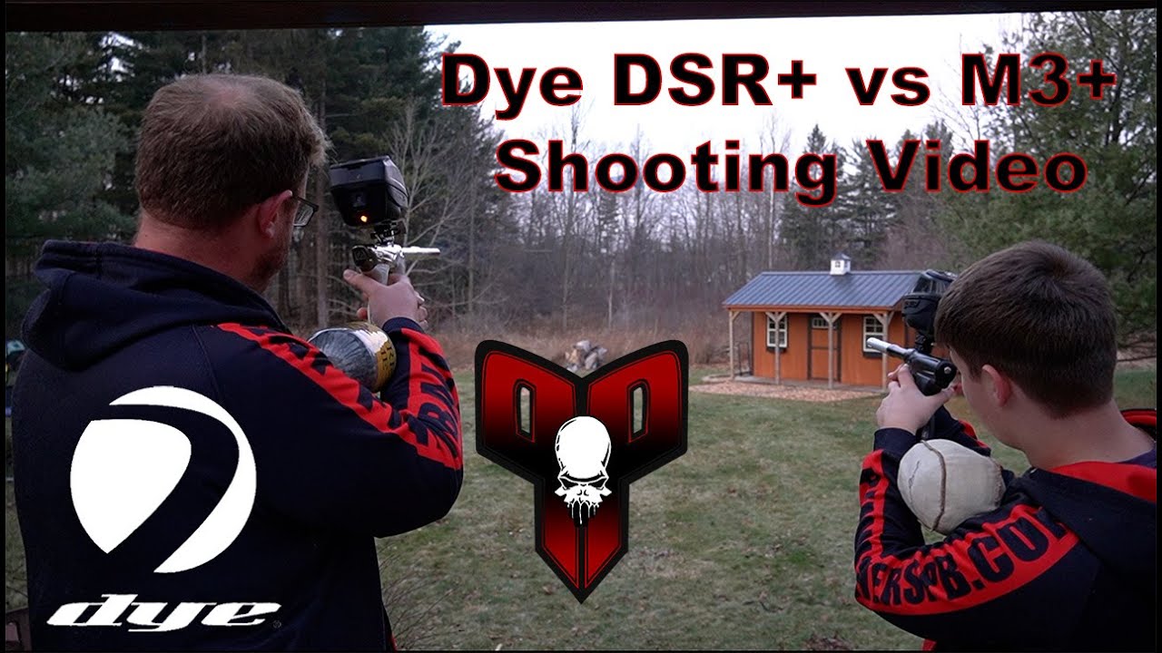 Dye DSR+ vs Dye M3+ Marker Shooting Comparison Video // Punisher's Paintball