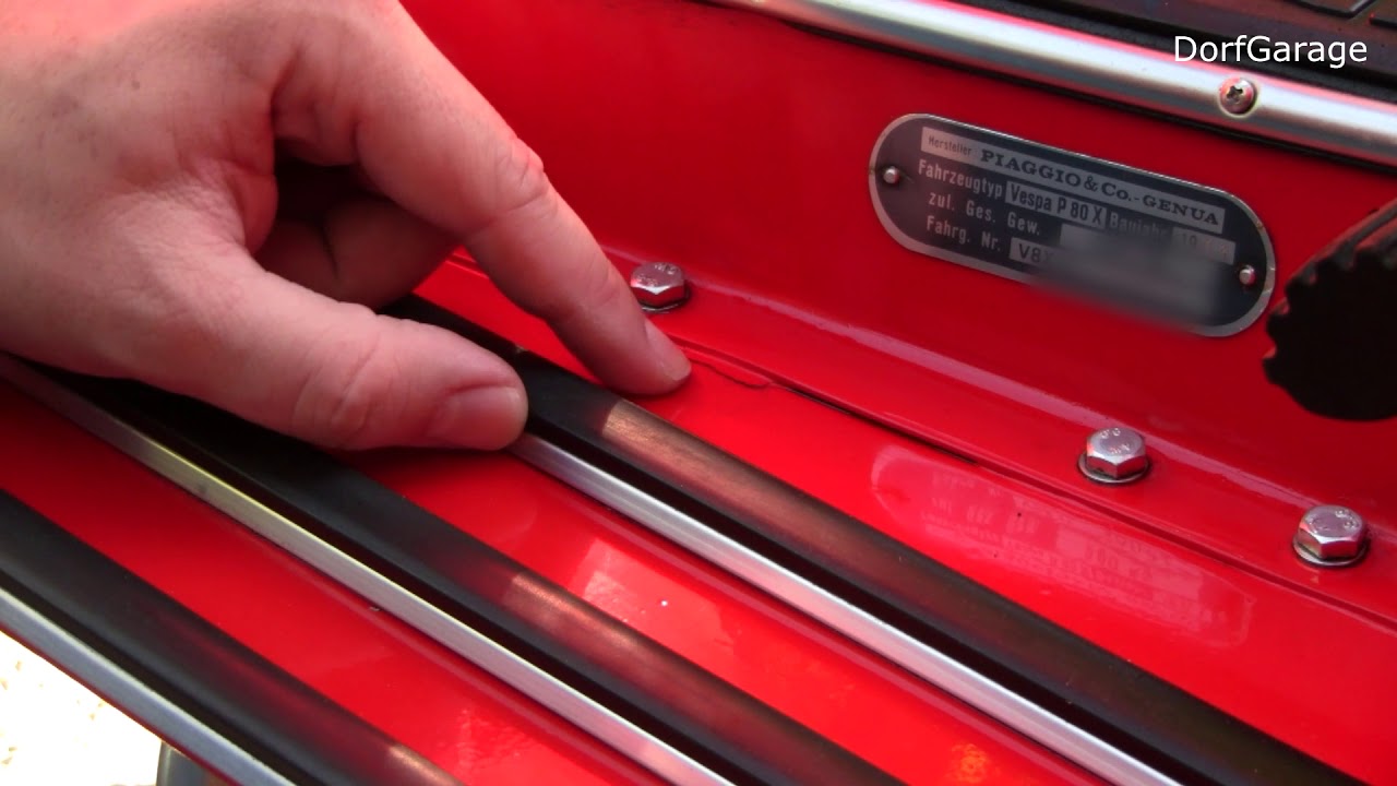 Vespa p80 x -- Teil 10b -- Finger weg von der Ständerverstärkung!