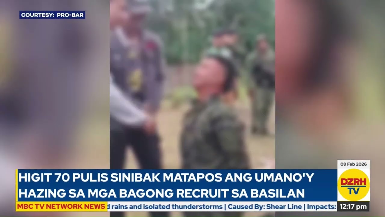 Higit 70 pulis, sinibak matapos ang umano’y hazing sa mga bagong recruit sa Basilan