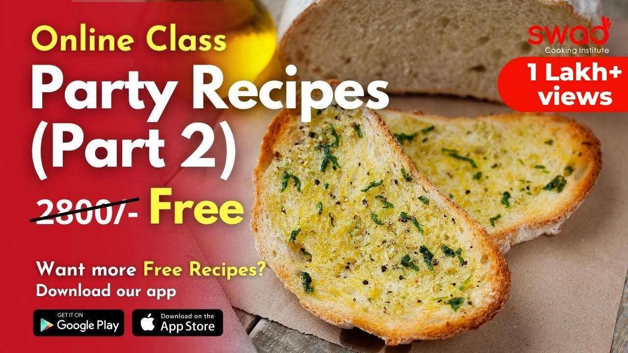 Free Online Class | Party Recipes Workshop ( Part 2 )