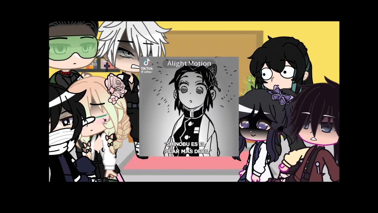 Los pilares reaccionan a shinobu KOCHO parte 1