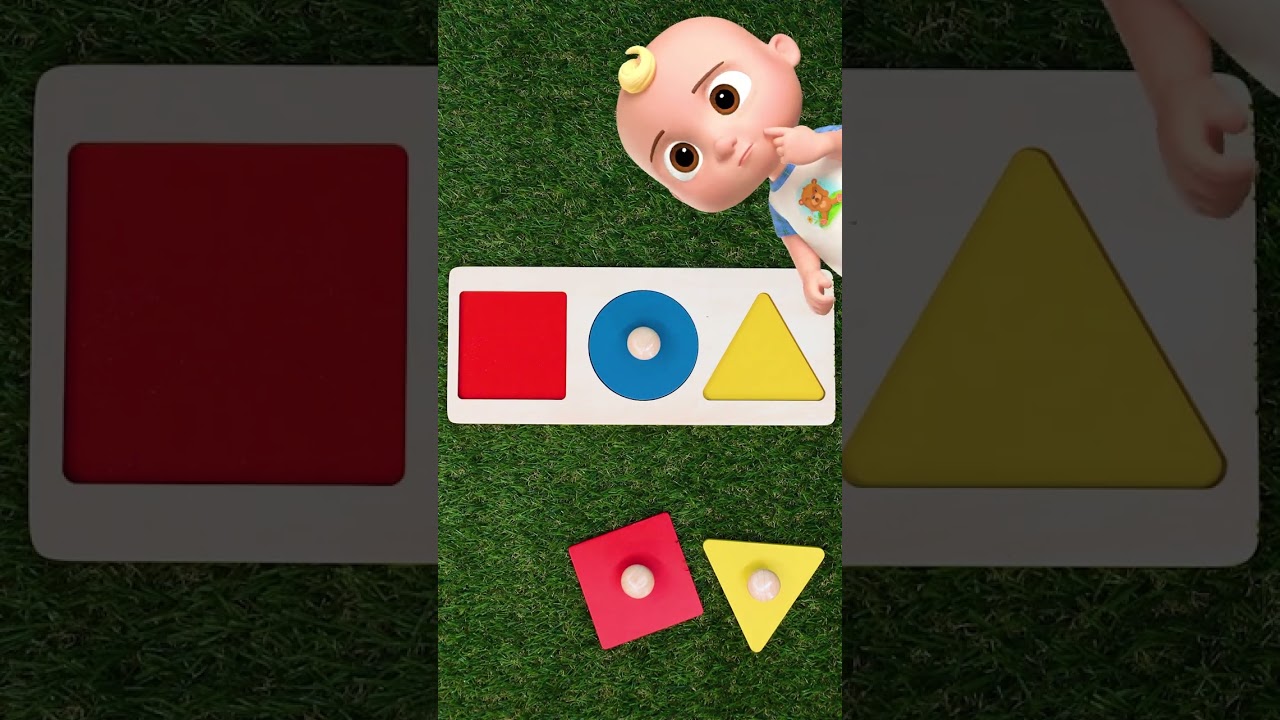 Aprendendo Formas com Copos e Bolas Coloridas! #CoComelonBR
