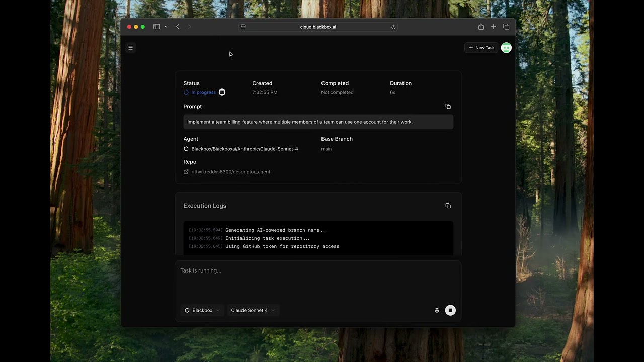 BLACKBOX AI Remote Agent Demo