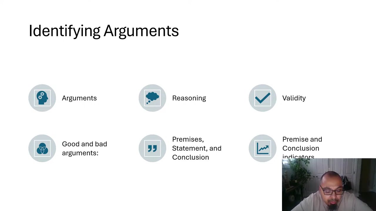 Lecture on What is Reasoning & an Argument, Valid & Bad Arguments, & Identifying an Argument