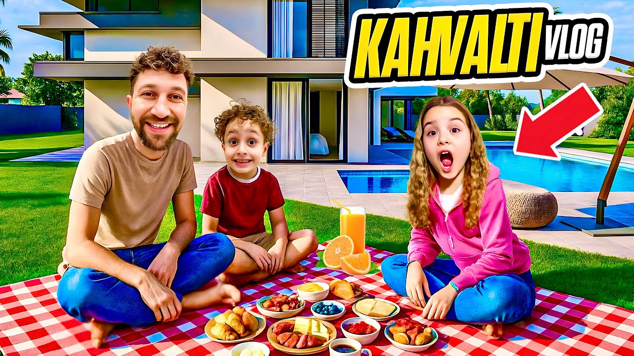 KUZEY ELİF 24 SAAT VLOG !! BAHÇEDE KAHVALTI YAPTIK !! 1 GÜNLÜK VLOG !!