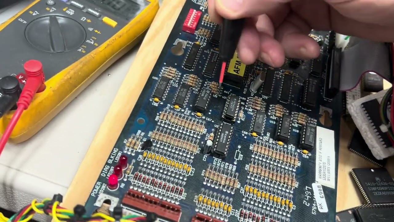 Williams WPC-95 Switch Matrix Failure Diagnosis, Repair and Test