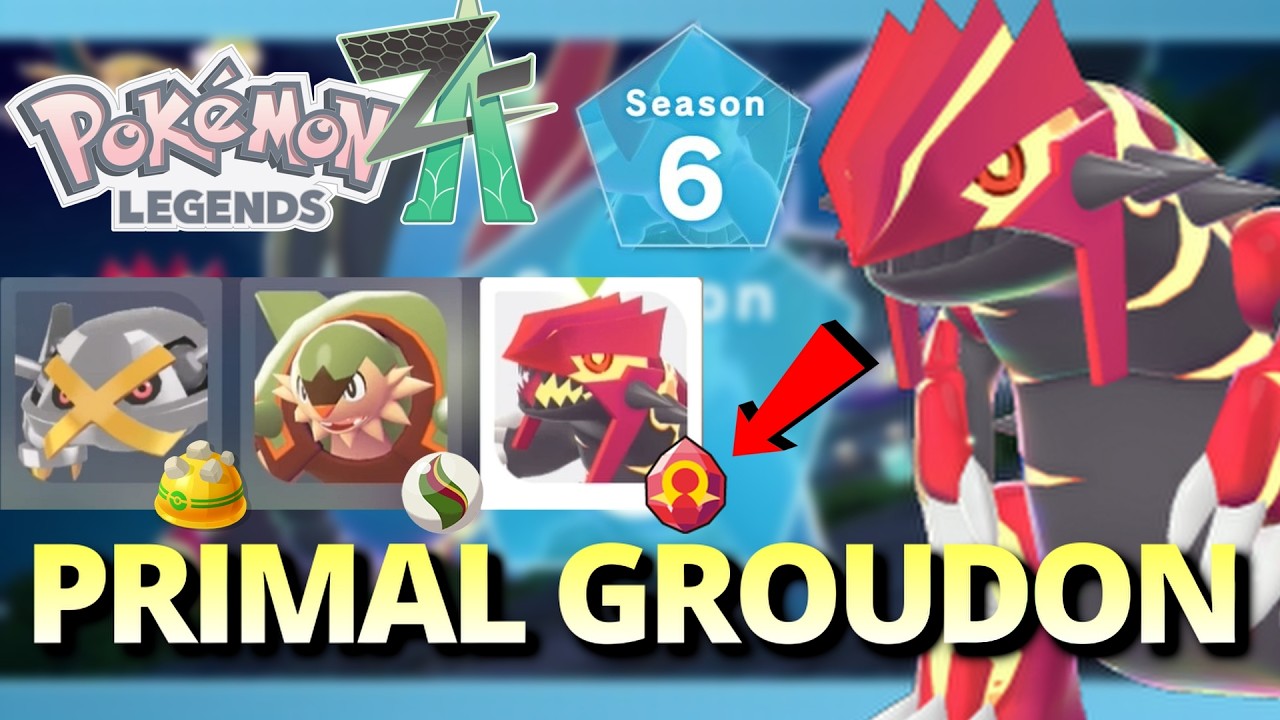 Команда Первобытного Граудона! Рейтинговые битвы Z-A в Pokemon Legends, 6 сезон.