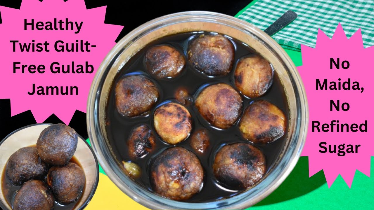 Healthy Guilt-Free Sweet Potato  🍠 Gulab Jamun | No Maida, No Refined Sugar | Easy Dessert Recipe