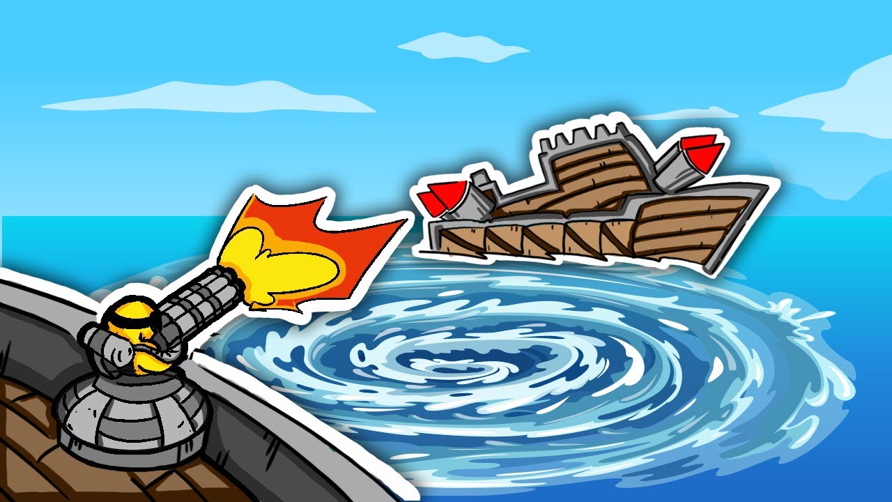 Using a MASSIVE WHIRLPOOL To Destroy My Friends in Forts