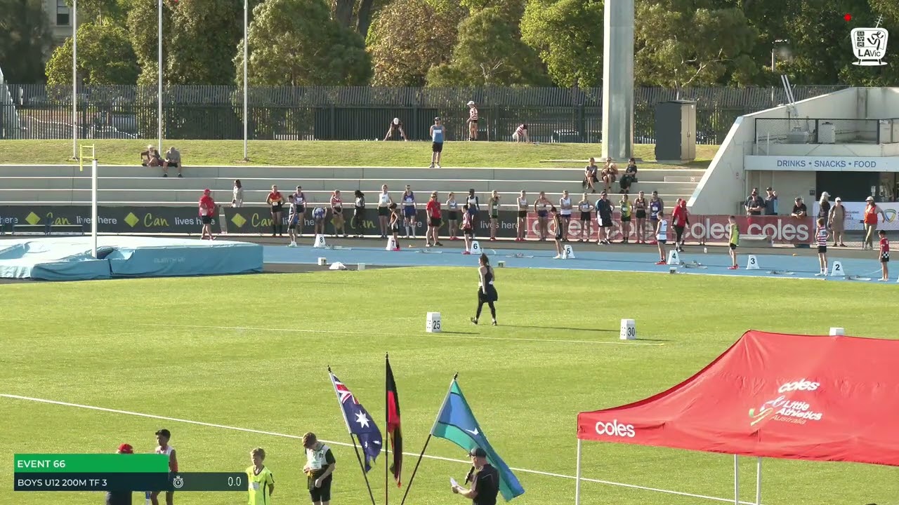 Boys U12 200m Timed Final 3: 2022/23 State Track and Field Championships