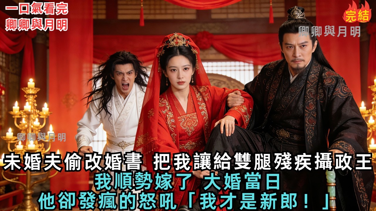 未婚夫偷改婚書，把我讓給雙腿殘疾的攝政王，我順勢嫁了，大婚當日他卻發瘋的怒吼「我才是新郎！」#古言#爱情#故事#小說#愛情#原創故事#原創小説