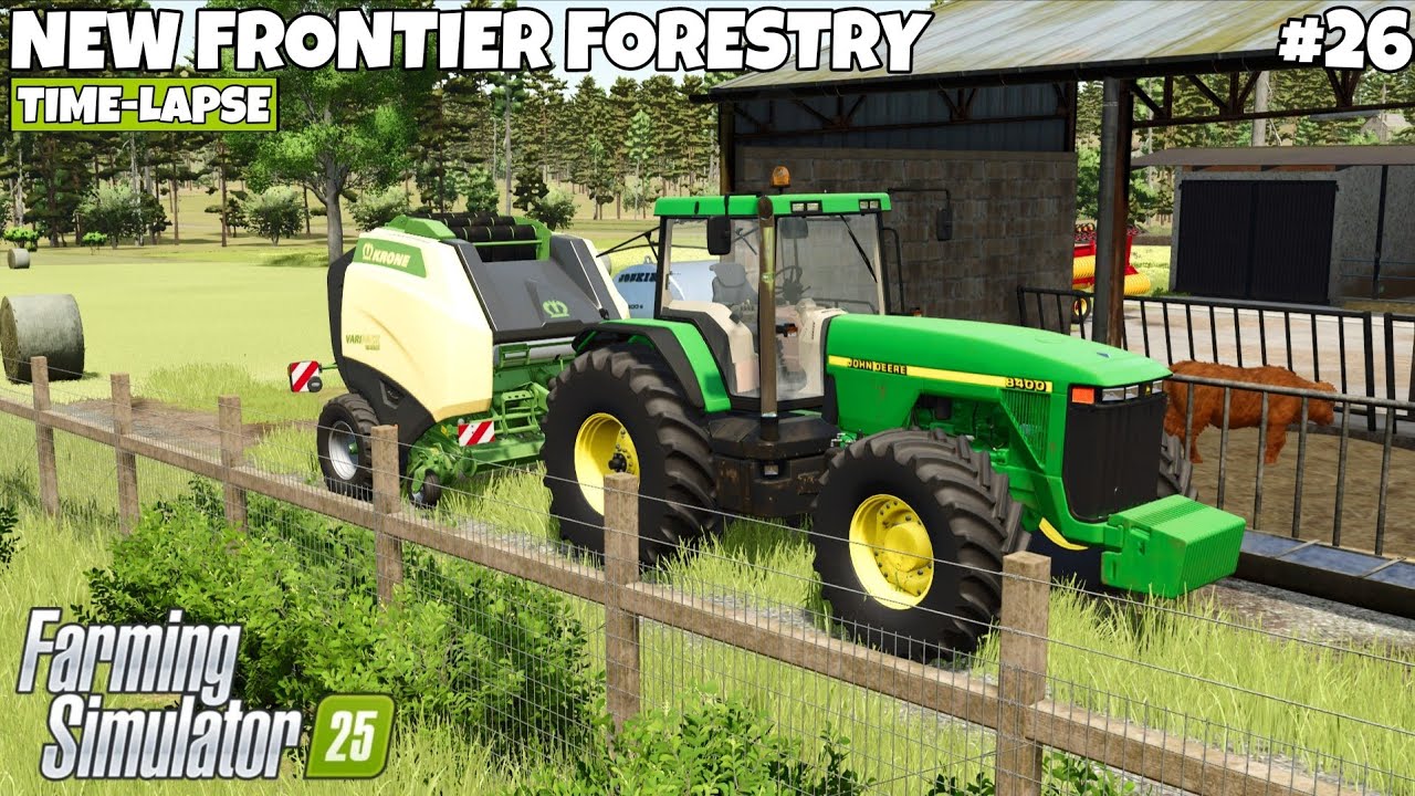 MAKE A HAY BALES AND FIELD PLOW | NEW FRONTIER FORESTRY | Farming Simulator 25 | EP - 26