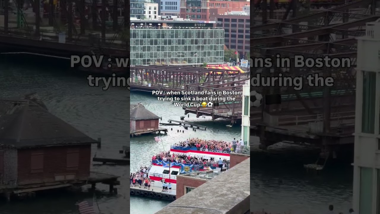 Scotland team fans were absolutely going wild in Boston ahead of the clash with Morocco 🇲🇦⚽ #fans