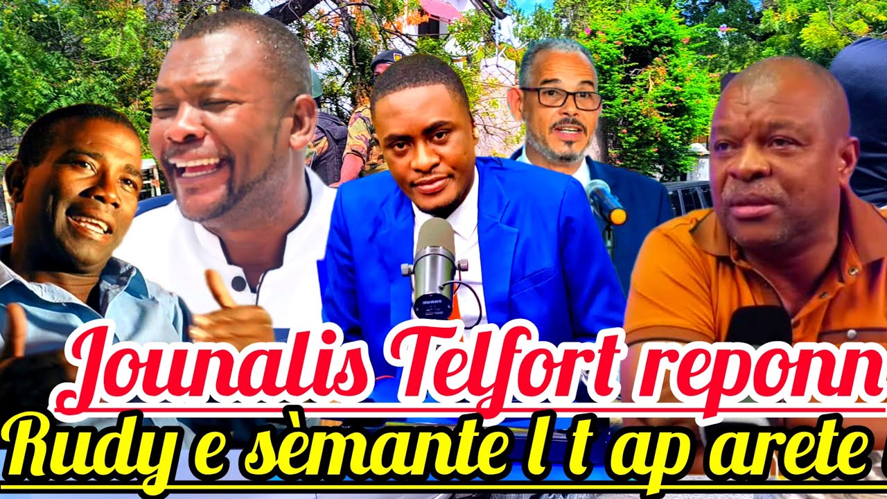 Gwo Batay Pete😱🆘Jounalis Telfort Fenk Reponn Rudy Sanon e sèmante l ap Arete l jou l chèf.