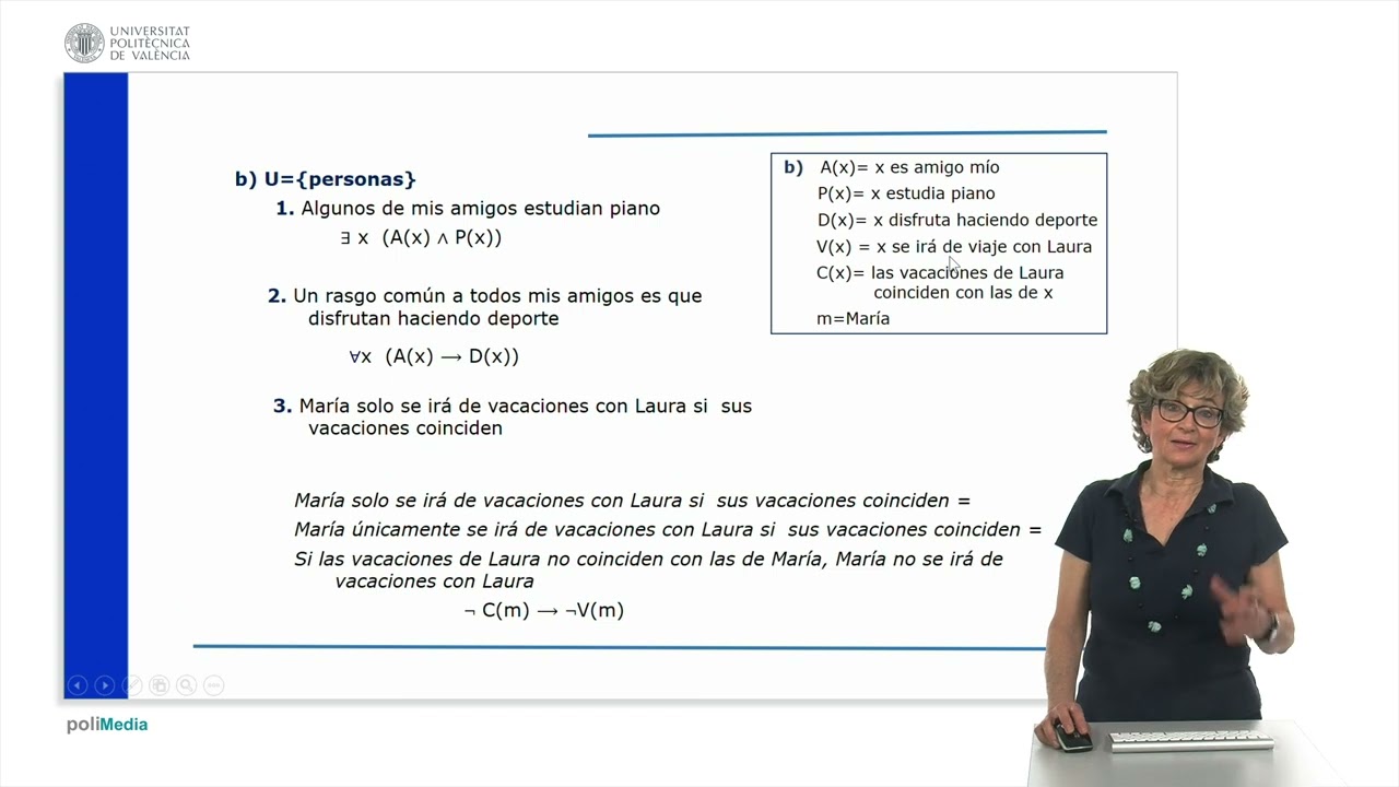 Ejercicios de simbolización en Lógica de predicados |  | UPV