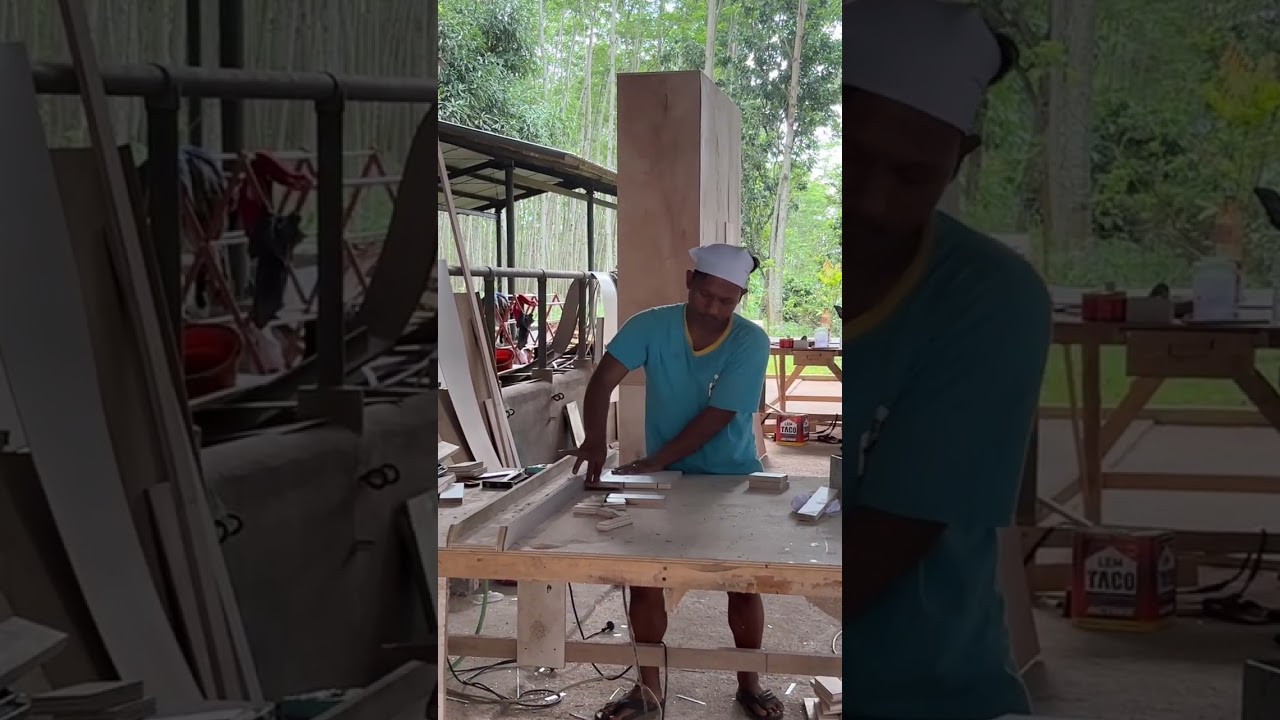 Kitchen Set sage green on progress 