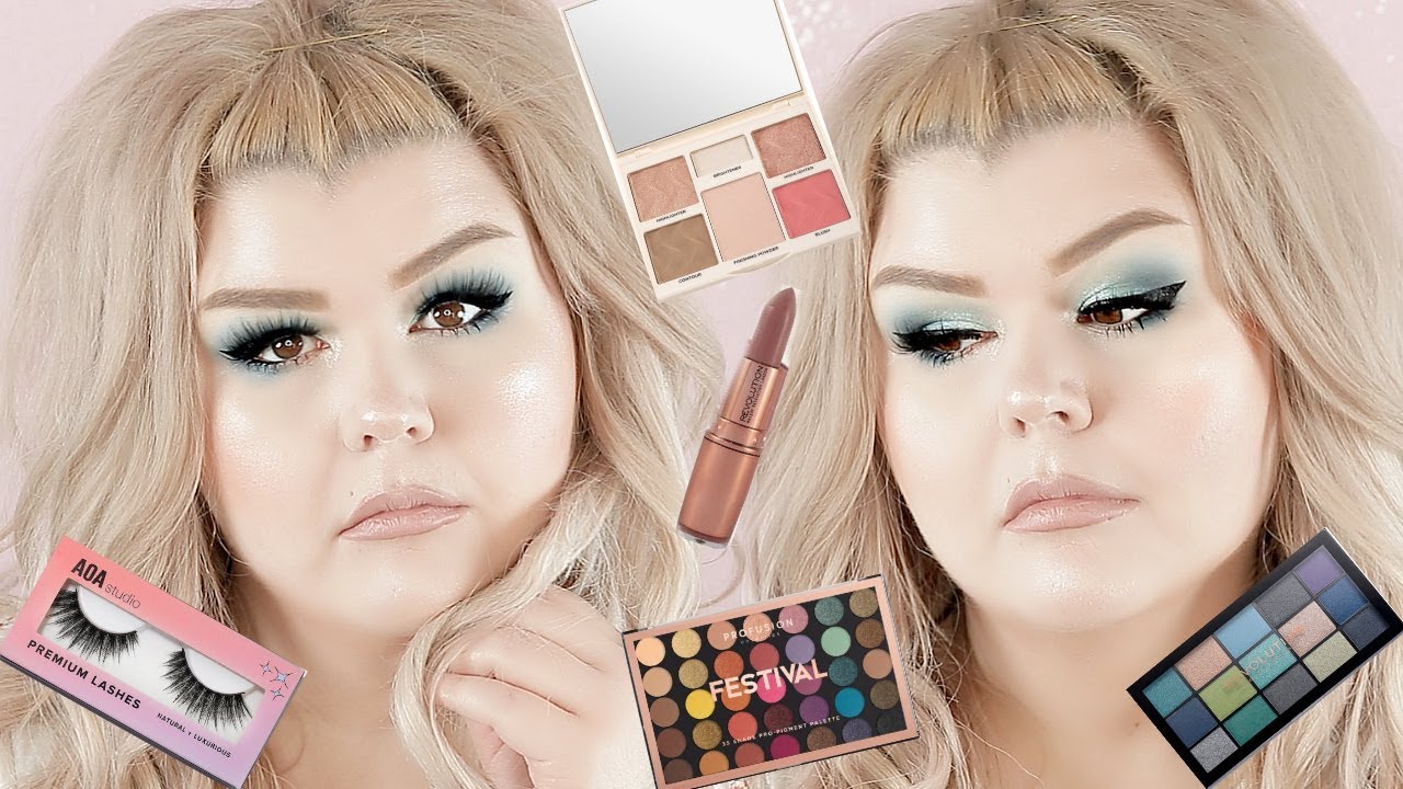 Soft Teal Makeup Look | Revolution Deep Dive Palette