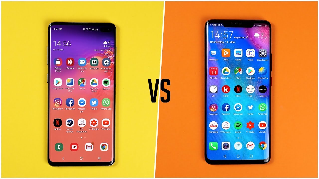 Samsung Galaxy S10+ vs. Huawei Mate 20 Pro (Deutsch) | SwagTab