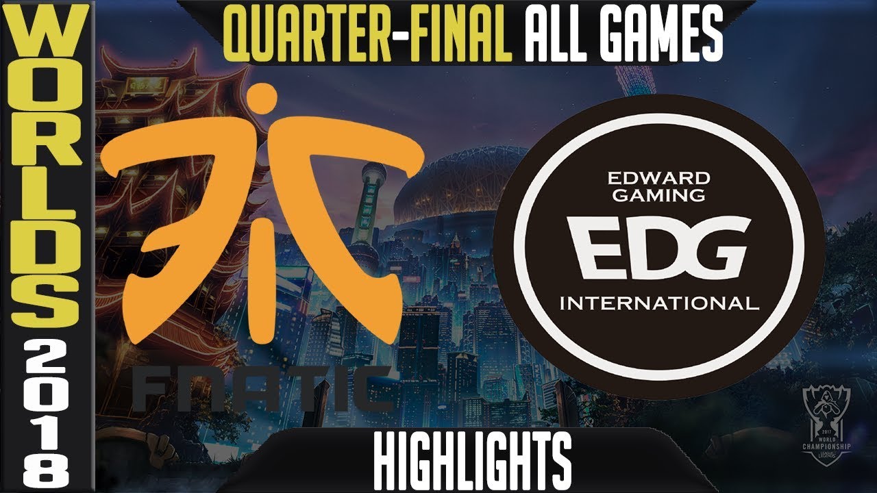 FNC vs EDG Highlights ALL GAMES | Worlds 2018 Quarter-Final | Fnatic vs Edward Gaming