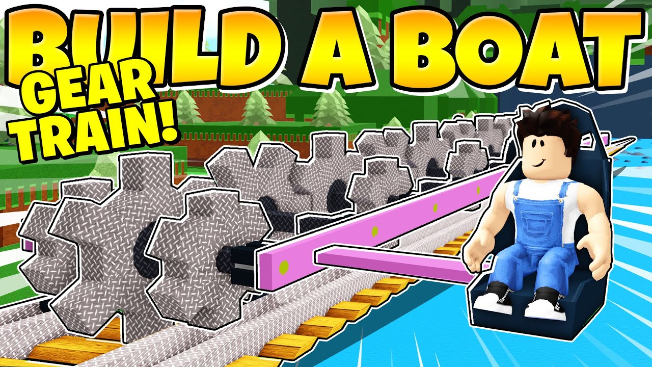 I BUILT A GEAR POWERED TRAIN In Build a Boat! ⚙️