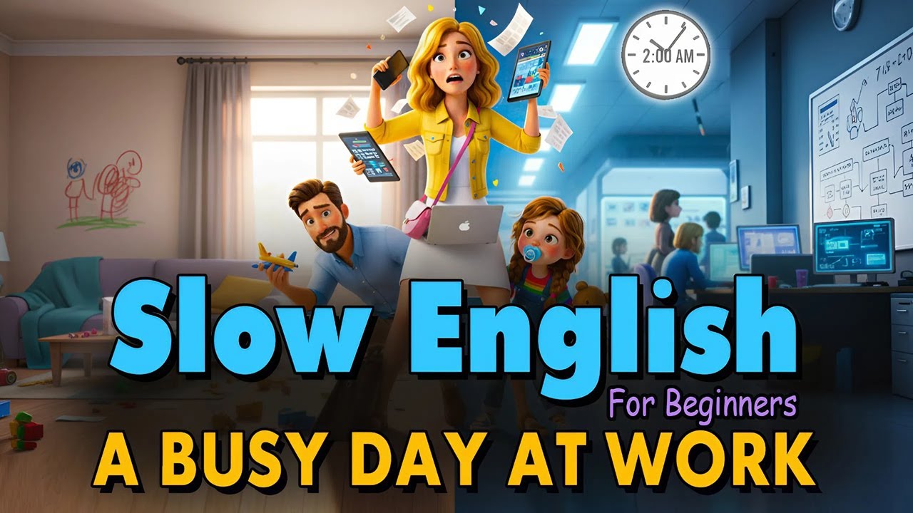 A Busy Day at Work | Easy English Listening Practice Story (A2 Level)