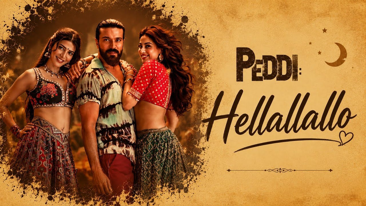 Hellallallo Video Song | Peddi | Ram Charan | A.R. Rahman |  Shruti Haasan | Janhvi Kapoor.