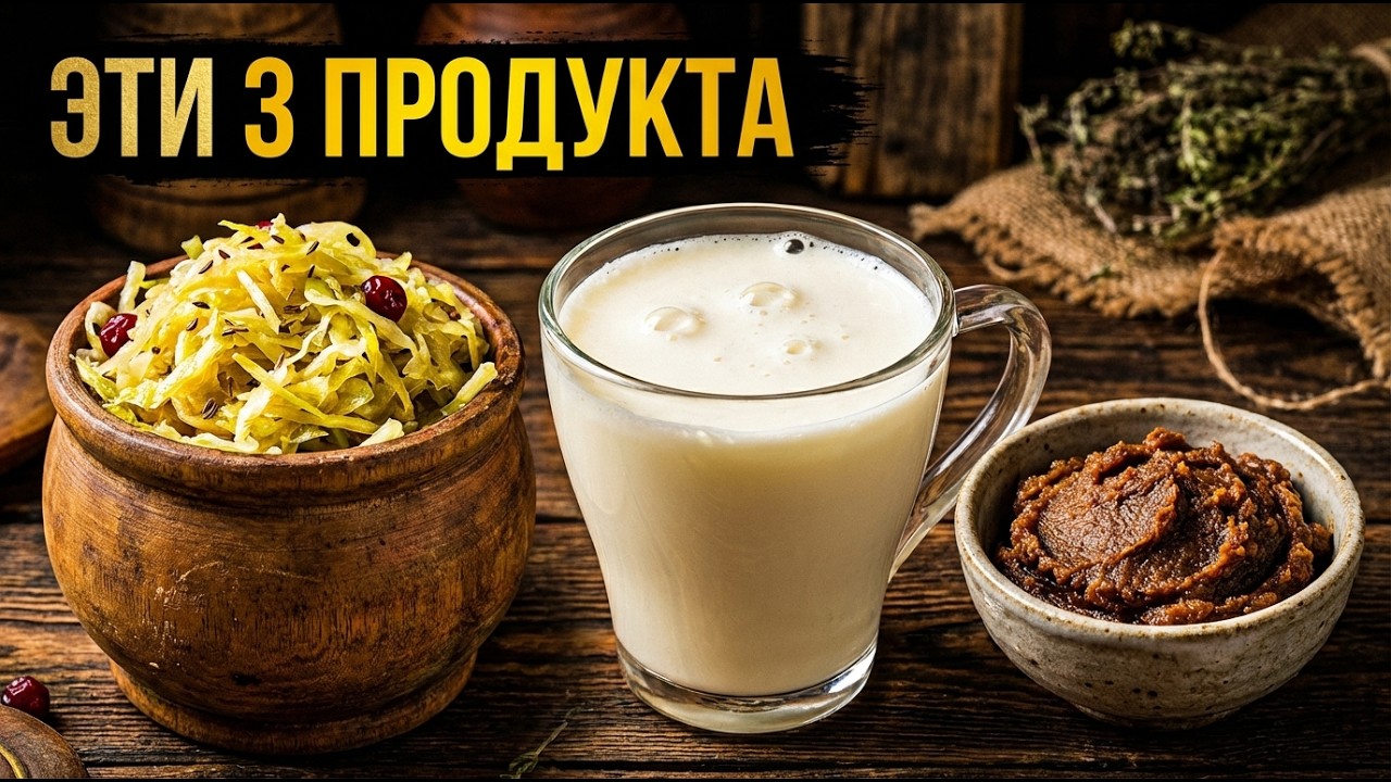 Ферментированные продукты кефир, квашеная капуста и мисо для улучшения уровня сахара