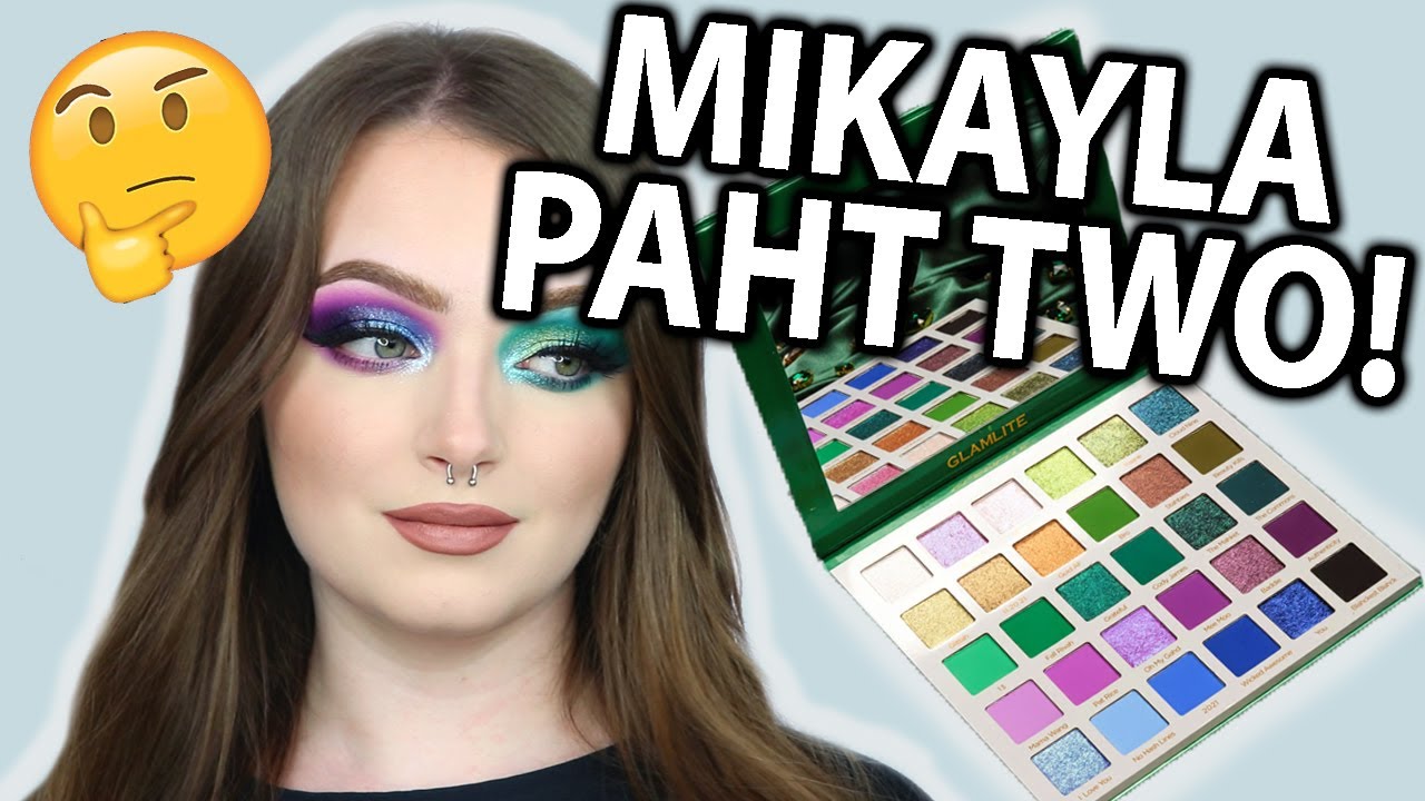 uh.. MIKAYLA x GLAMLITE PAHT TWO PALETTE REVIEW AND TUTORIAL