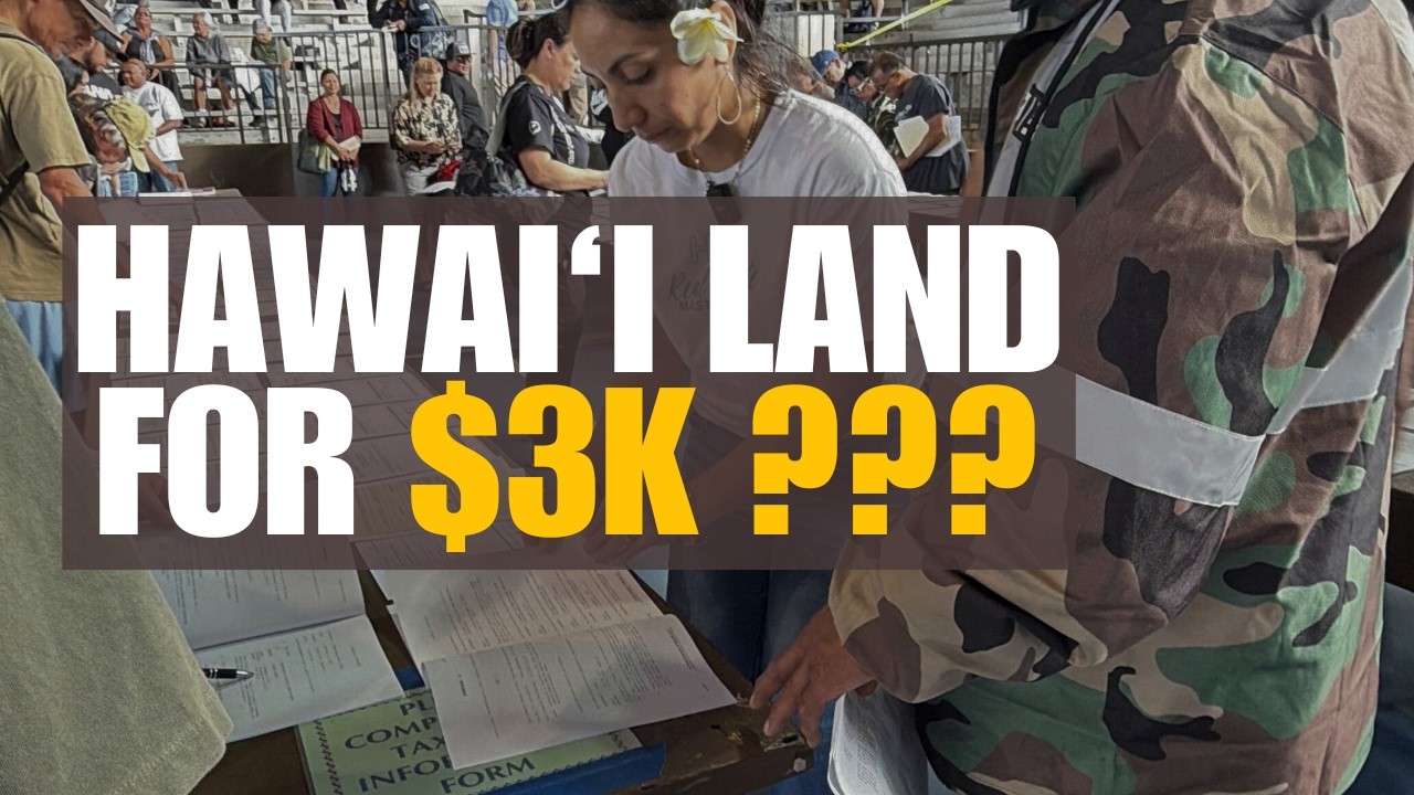 Мы провели день, участвуя в торгах за земельный участок на Гавайях за 3000 долларов (видеоблог о ...